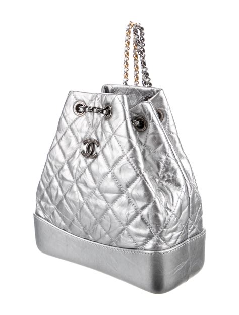 chanel urban spirit backpack silver|Chanel gabrielle bag backpack.